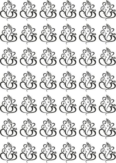 Ganesh Stickers In EP Metal Stickers Of God's Collection.-1.5-inch-scaled