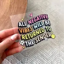 Quotes sticker in UV DTF Thumbnail