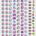 Premium UV DTF Stickers In Alphabets - Durable & Waterproof