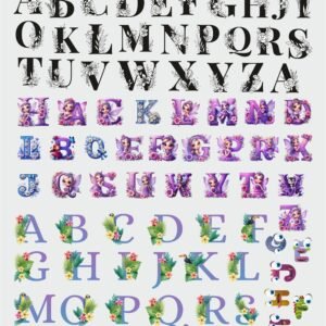 Waterproof & Durable UV DTF Stickers In Letter