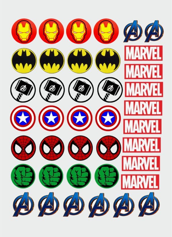 🦸‍♂️ Avengers Superhero Logo Stickers | UV DTF Stickers