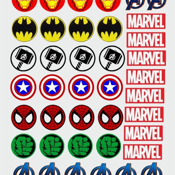 🦸‍♂️ Avengers Superhero Logo Stickers | UV DTF Stickers