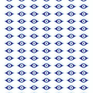 50+ Evil Eye Stickers IN UV DTF glossy Paper