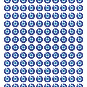 Rounded Eye Stickers In UV DTF .. Glossy Paper