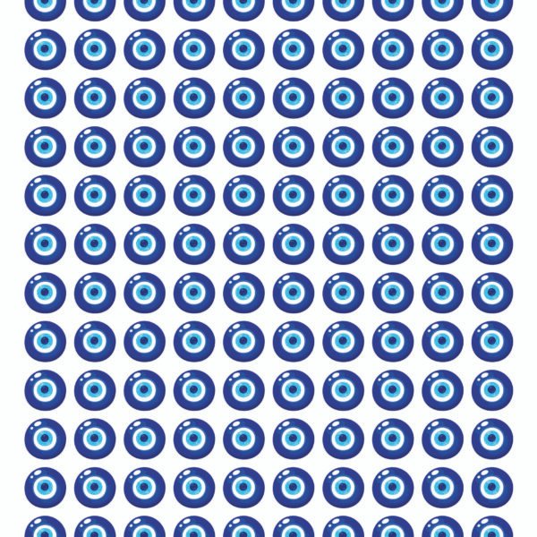 Rounded Eye Stickers In UV DTF .. Glossy Paper