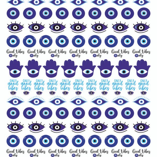 Aesthetic Evil Eye Sticker | UV DTF Stickers