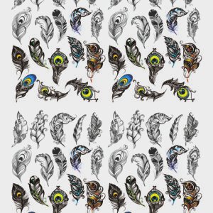 3D Artistic Feather Sticker's Bird | UV DTF