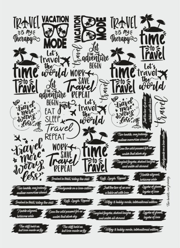 Time Travel UV DTF Stickers | Vacation & Adventure Enthusiast