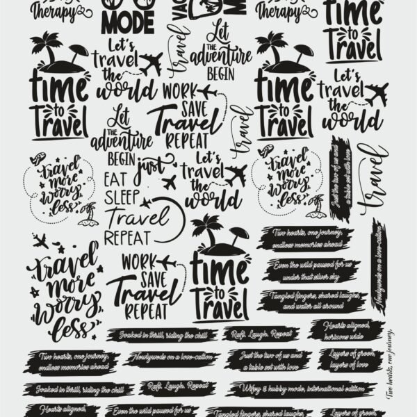 Time Travel UV DTF Stickers | Vacation & Adventure Enthusiast