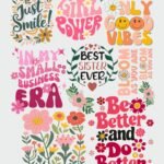 Motivational Quote Stickers | UV DTF Transfer Stickers