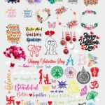 Love-Birds Resin Art Stickers Sheet-3 | UV DTF 💖✨🌈 🎁