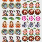 Shri Krishna (Kanha), OM ॐ & Ganpati Stickers | UV DTF Decals