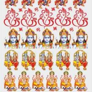 Shri Ram, Hanuman, Radha Krishna, & Ganesh UV DTF Stickers🎨🕉️📿🔱