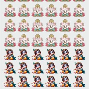 Shri Krishna (Kanha), OM ॐ & Ganesha Stickers | UV DTF Decals