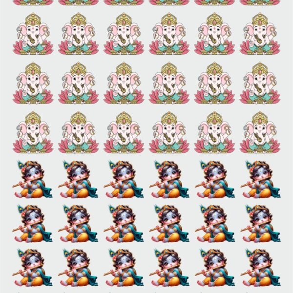 Shri Krishna (Kanha), OM ॐ & Ganesha Stickers | UV DTF Decals