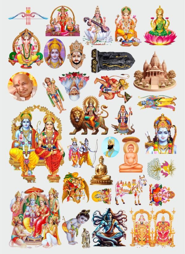 All Hindu Gods Sticker's Pack | UV DTF Stickers | Bhakti Edition - Vedic God Sticker 🌸✨