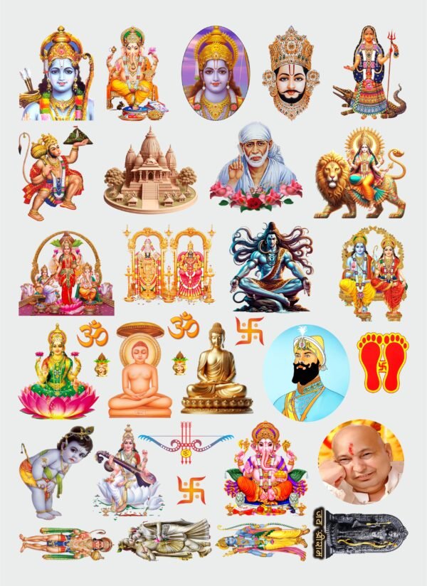 All Hindu Gods Sticker's Pack-2 | UV DTF Stickers | Bhakti Edition - Vedic God Sticker 🌸✨