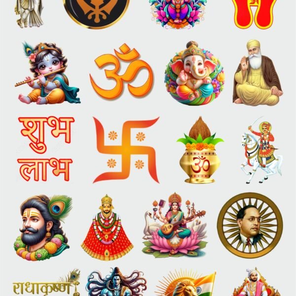 All Hindu Gods Sticker's Pack-6 | UV DTF Stickers | Bhakti Edition - Vedic God Sticker 🌸✨