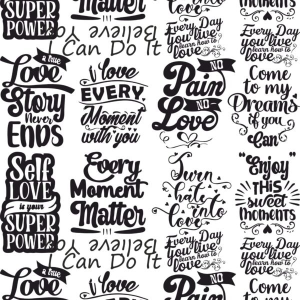 Motivational, Impulsive Quotes Golden & Silver Stickers | EP Metal Stickers