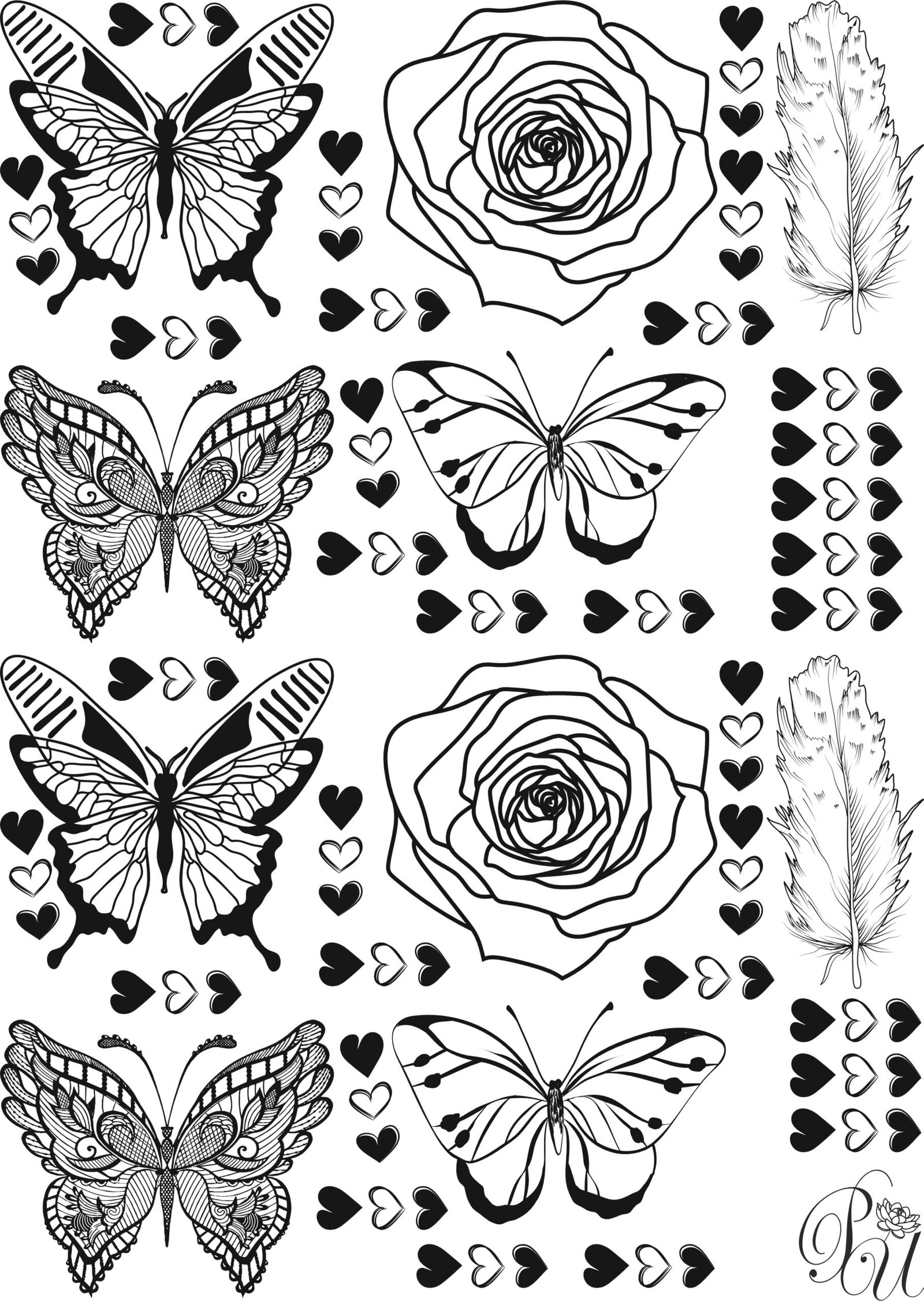 1Premium Butterfly EP Metallic Stickers In Golden, Silver, Rose Gold, Copper, Black, & Chrome Stickers | Special For Die Cut & Resin Art Premium Butterfly EP Metallic Stickers In Golden, Silver, Rose Gold, Copper, Black, & Chrome Stickers | Special For Die Cut & Resin Art