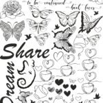 Artistic EP Metallic Labels Or Stickers | Nature & Flower Inspirations Series-1