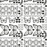 Premium Butterfly EP Metallic Stickers In Golden, Silver, Rose Gold, Copper, Black, & Chrome Stickers | Special For Die Cut & Resin Art Edition-4