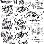 Positive, Motive & Inspired Stickers In Quotes All Variant Decals | EP Metallic