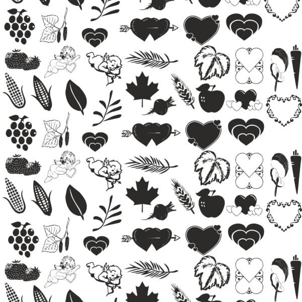 Artistic EP Metallic Labels Or Stickers | Nature & Flower Inspirations Series-3