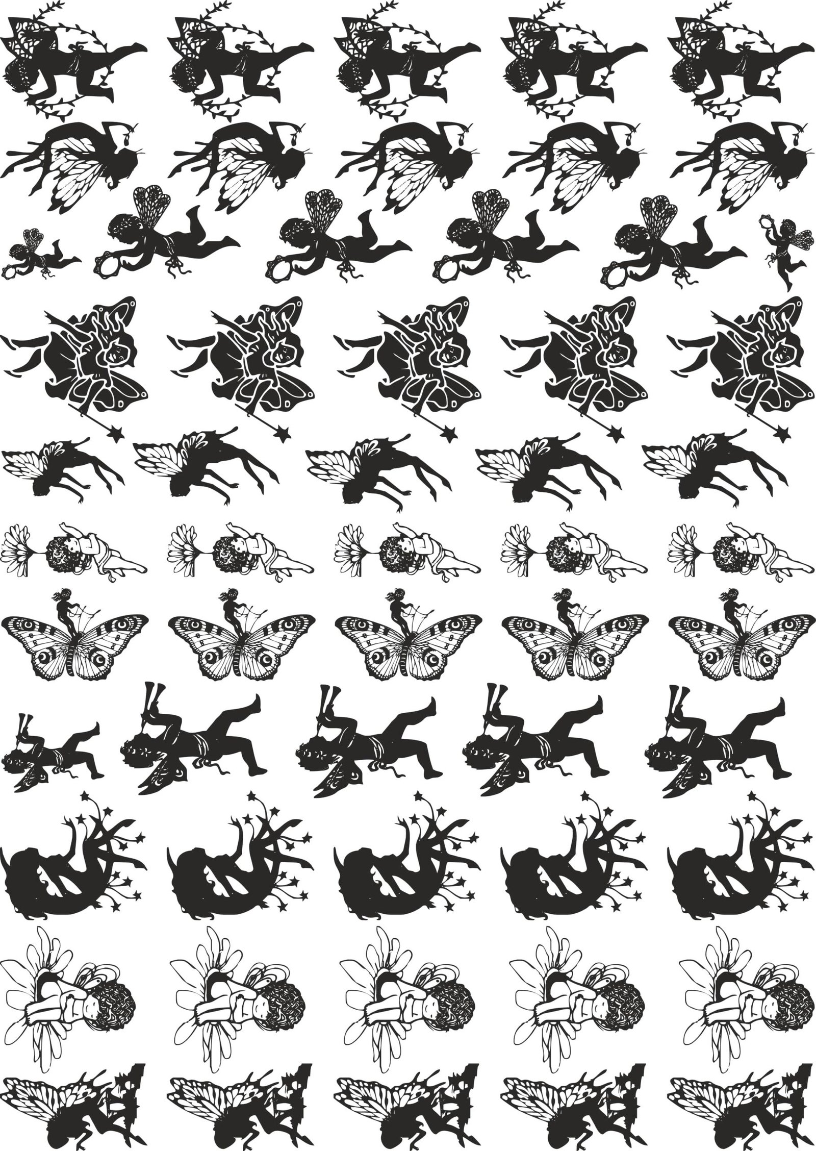 Premium Butterfly EP Metallic Stickers In Golden, Silver, Rose Gold, Copper, Black, & Chrome Stickers | Special For Die Cut & Resin Art Edition-6 Premium Butterfly EP Metallic Stickers In Golden, Silver, Rose Gold, Copper, Black, & Chrome Stickers | Special For Die Cut & Resin Art Edition-6