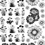 Artistic EP Metallic Labels Or Stickers | Nature & Flower Inspirations Series-4