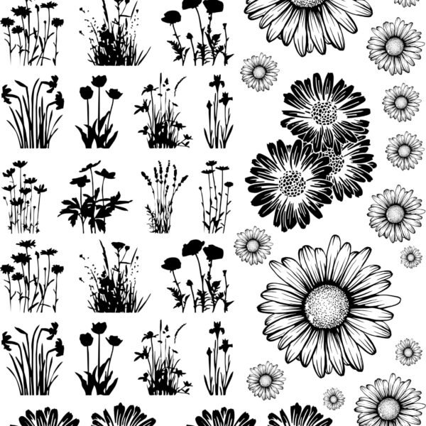 Artistic EP Metallic Labels Or Stickers | Nature & Flower Inspirations Series-4