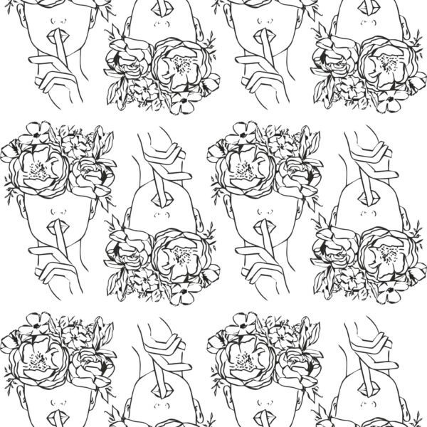 Women Faces EP Metallic Stickers | Gold, Silver, Rose Gold, Copper & All Variant