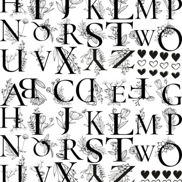 Premium EP Metallic Stickers | Alphabetics, Numeric & Roman Digits