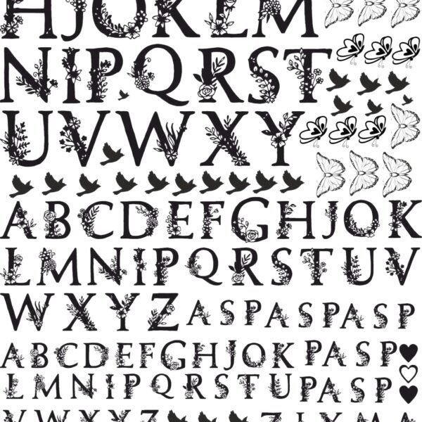 Premium EP Metallic Stickers | Capital Alphabetic-3