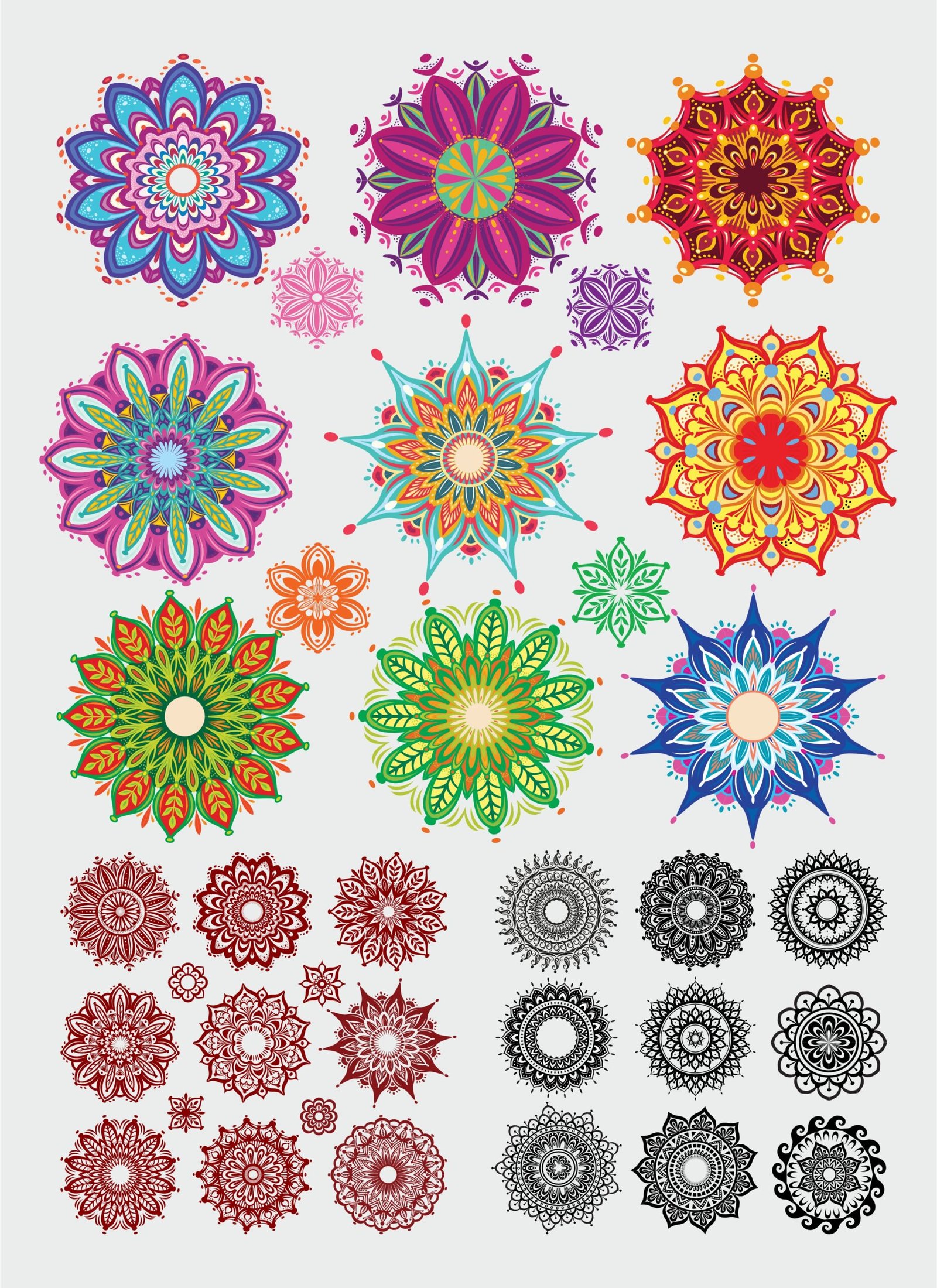 Boho Mandala UV DTF Sticker Collection – Perfect for Packaging & Gifting🧿☸️