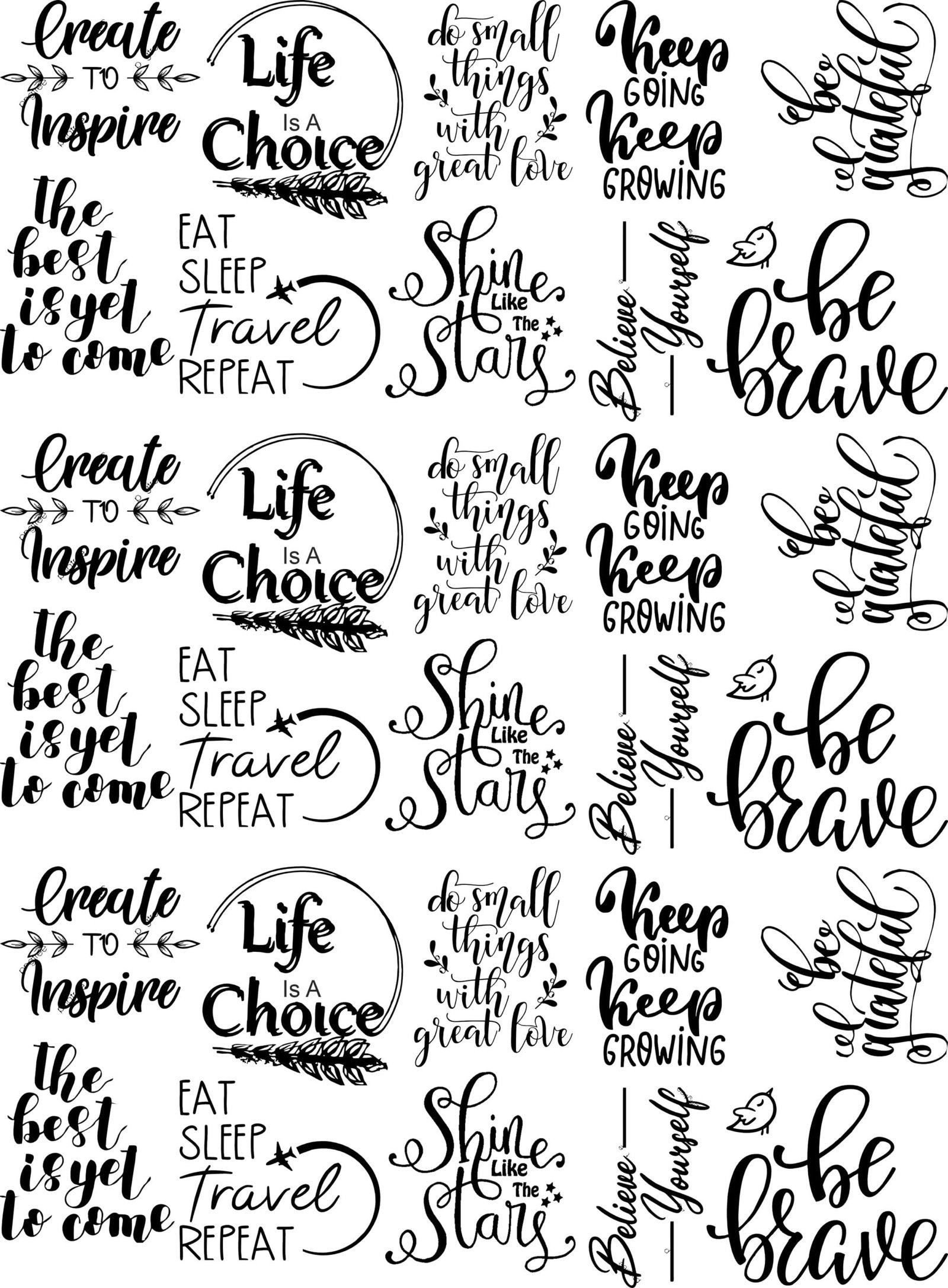 Inspired, Thoughtful & Motive EP Metal Stickers - Durable, Waterproof, & Weatherproof🖋️📝