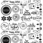 11th Sheets All Diwali EP Metal Stickers – Swastik, Rangoli, Diya & Et Cetra 🔱🕉️