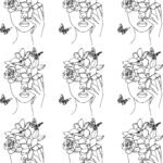 Feminine Glow EP Metallic Stickers Sheet Single Design-5 | Bold, Beautiful & Empowering✨🌸