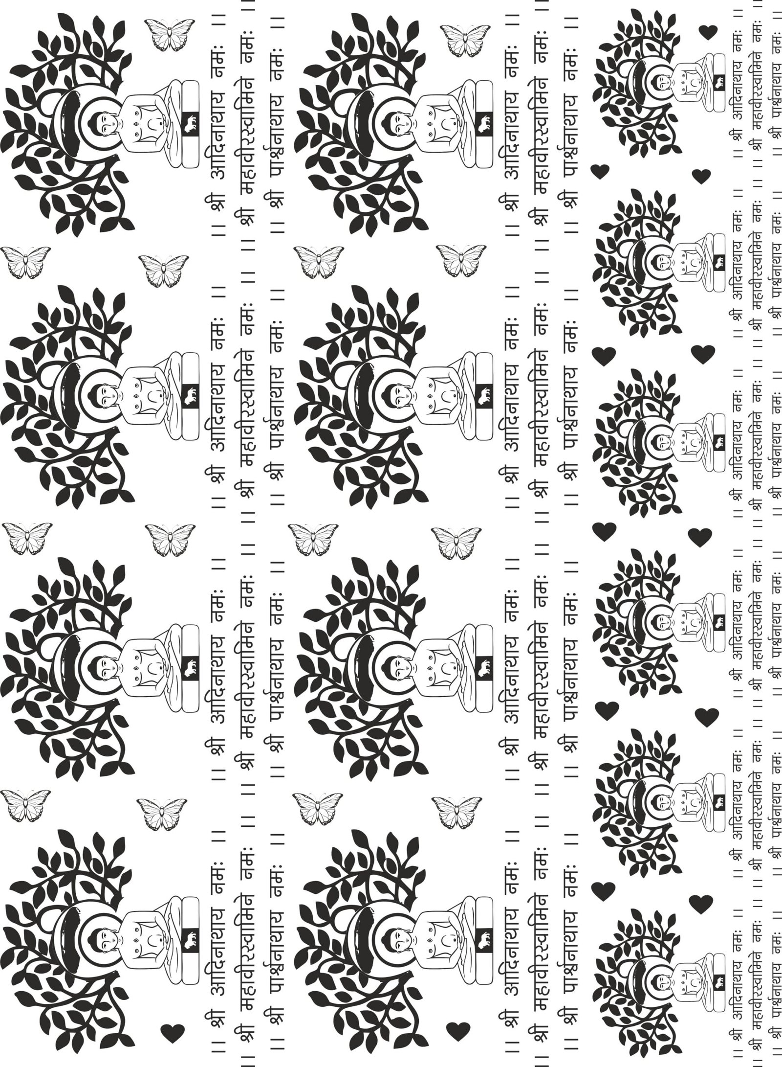 Gold & Silver Mantra EP Metal Stickers – Eternal Devotion, Lasting Shine ✨🌸