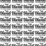 “Happy Diwali - Festival Of Light Script High-Quality Single Design Sticker Sheet – Easy Peel & Long Lasting”🙏📿