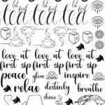 Luxury EP Metal Stickers | Coffee Cups, Tea, & Birds - Waterproof, Durable & Resistant