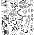 Diwali EP Metal Stickers Sheet Chrome & Black etc... - Festive Of Lights Deepawali Collection🙏🔱