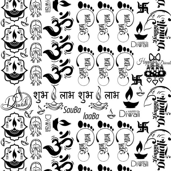 Luxury Diwali EP Metal Stickers – Gold, Silver & Festive Finishes – Sharma Labels
