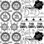 Deepawali EP Metal Stickers Collection Rangoli, Mandala, Shubh Diwali Quotes & More 🪔🛕