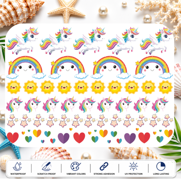 Purple Floral Sticker Sheet – Decorative Flower Bouquet Stickers