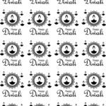 Happy Diwali Sentences In Rangoli Single Design Sticker Sheet – Professional, Premium & Waterproof 🕉️📿🔱