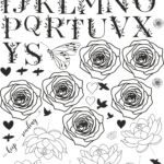 Flower EP Metal Stickers With Alphabets Letters - Waterproof, Durable, & Weatherproof❤️✨