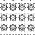 Rangoli Border With Happy Diwali Quotes Electroplated Metal Sheets – Individual Design Stickers 🔱🪔