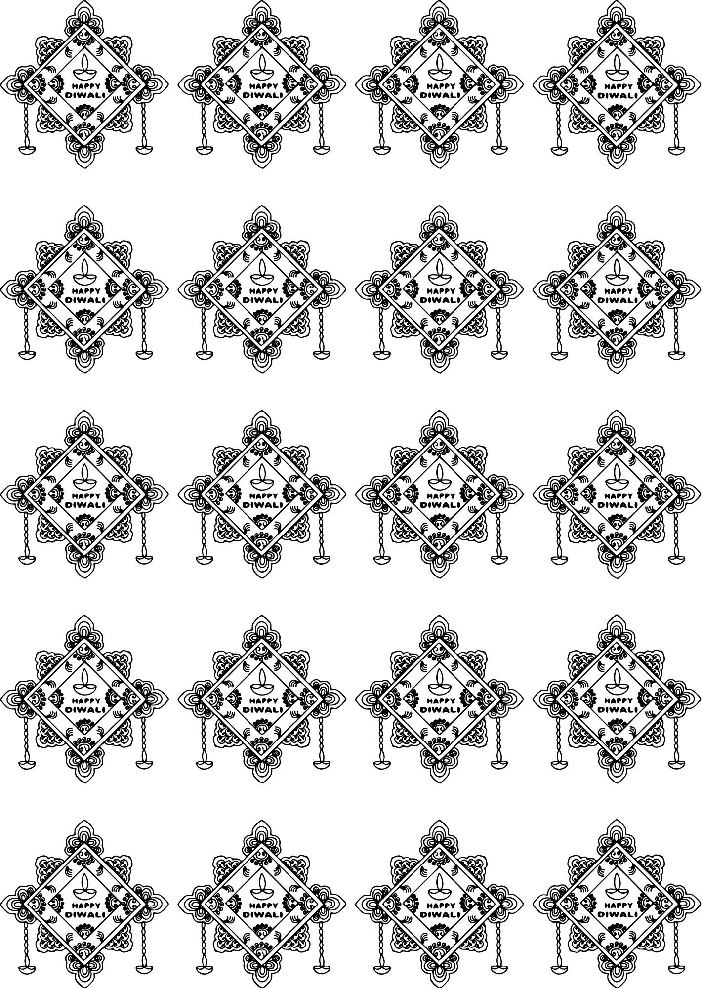 Exclusive Rangoli Single Sheet Stickers Of EP Metal – One Design, Perfect Finish In Gold & Silver🔱🕉️