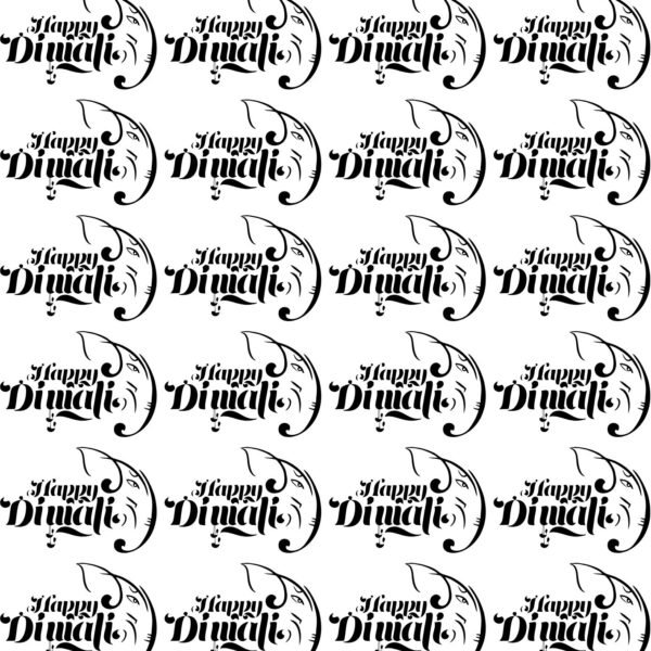 Happy Diwali With Ganesh Single Design Sticker Sheet – Crafted for Electroplated Metallic Sticking🔱🙏🪔🌸